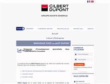 Tablet Screenshot of gilbertdupont.fr